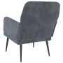 Sillón de terciopelo gris oscuro 62x79x79 cm de vidaXL, Sillones - Ref: Foro24-351405, Precio: 85,99 €, Descuento: %