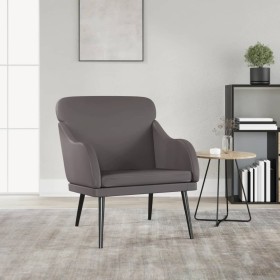 Gray synthetic leather armchair 63x76x80 cm by vidaXL, Armchairs - Ref: Foro24-351427, Price: 82,99 €, Discount: %