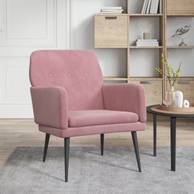 Pink velvet armchair 62x79x79 cm by vidaXL, Armchairs - Ref: Foro24-351407, Price: 79,11 €, Discount: %