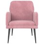 Pink velvet armchair 62x79x79 cm by vidaXL, Armchairs - Ref: Foro24-351407, Price: 79,11 €, Discount: %