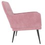 Pink velvet armchair 62x79x79 cm by vidaXL, Armchairs - Ref: Foro24-351407, Price: 79,11 €, Discount: %