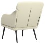 Sillón de cuero sintético color crema 63x76x80 cm de vidaXL, Sillones - Ref: Foro24-351425, Precio: 81,99 €, Descuento: %