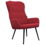 Silla de relajación de terciopelo rojo vino tinto de vidaXL, Sillones - Ref: Foro24-341234, Precio: 118,18 €, Descuento: %