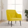 Light yellow fabric armchair 63x76x80 cm by vidaXL, Armchairs - Ref: Foro24-351482, Price: 84,75 €, Discount: %