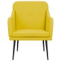 Light yellow fabric armchair 63x76x80 cm by vidaXL, Armchairs - Ref: Foro24-351482, Price: 84,99 €, Discount: %