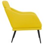 Light yellow fabric armchair 63x76x80 cm by vidaXL, Armchairs - Ref: Foro24-351482, Price: 84,99 €, Discount: %