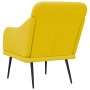 Light yellow fabric armchair 63x76x80 cm by vidaXL, Armchairs - Ref: Foro24-351482, Price: 84,99 €, Discount: %