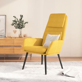 Sillón de relax de tela amarillo mostaza de vidaXL, Sillones - Ref: Foro24-341319, Precio: 110,21 €, Descuento: %