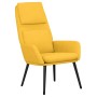 Sillón de relax de tela amarillo mostaza de vidaXL, Sillones - Ref: Foro24-341319, Precio: 110,21 €, Descuento: %