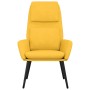 Sillón de relax de tela amarillo mostaza de vidaXL, Sillones - Ref: Foro24-341319, Precio: 110,21 €, Descuento: %