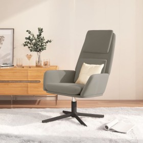 Light Gray Velvet Relaxation Armchair by vidaXL, Armchairs - Ref: Foro24-341340, Price: 95,99 €, Discount: %