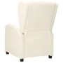 Sillón orejero reclinable de cuero sintético blanco crema de vidaXL, Sillones - Ref: Foro24-342326, Precio: 171,99 €, Descuen...