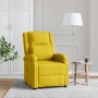 Sillón reclinable de tela amarillo de vidaXL, Sillones - Ref: Foro24-342746, Precio: 238,15 €, Descuento: %