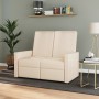 2 seater cream fabric recliner armchair by vidaXL, Armchairs - Ref: Foro24-3084341, Price: 273,54 €, Discount: %