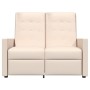 2 seater cream fabric recliner armchair by vidaXL, Armchairs - Ref: Foro24-3084341, Price: 273,99 €, Discount: %