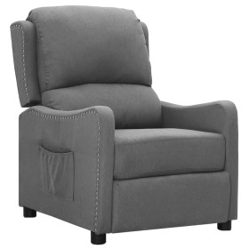 Sillón reclinable de tela gris claro de vidaXL, Sillones - Ref: Foro24-339020, Precio: 179,99 €, Descuento: %