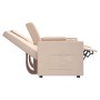 2-seater recliner with cup holders in cream fabric by vidaXL, Armchairs - Ref: Foro24-3084355, Price: 376,10 €, Discount: %