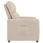 Sillón reclinable de tela de microfibra crema de vidaXL, Sillones - Ref: Foro24-347973, Precio: 182,65 €, Descuento: %