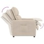 Sillón reclinable de tela de microfibra crema de vidaXL, Sillones - Ref: Foro24-347973, Precio: 182,65 €, Descuento: %