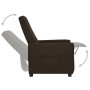 Sillón elevable tela marrón de vidaXL, Sillones - Ref: Foro24-3093359, Precio: 238,39 €, Descuento: %