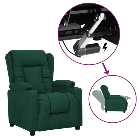 Dark green fabric lifting armchair by vidaXL, Armchairs - Ref: Foro24-3093429, Price: 291,03 €, Discount: %