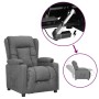 Sillón elevable tela gris claro de vidaXL, Sillones - Ref: Foro24-3093423, Precio: 301,37 €, Descuento: %