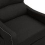 Sillón reclinable de tela negro de vidaXL, Sillones - Ref: Foro24-339022, Precio: 177,99 €, Descuento: %