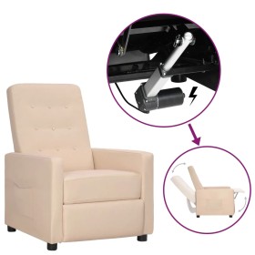 Cream fabric lifting armchair by vidaXL, Armchairs - Ref: Foro24-3093364, Price: 222,24 €, Discount: %