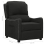 Sillón reclinable de tela negro de vidaXL, Sillones - Ref: Foro24-339022, Precio: 177,99 €, Descuento: %