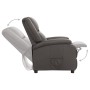 Sillón elevable de cuero auténtico gris de vidaXL, Sillones - Ref: Foro24-3093192, Precio: 412,90 €, Descuento: %