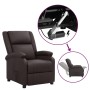 Sillón elevable de cuero auténtico marrón de vidaXL, Sillones - Ref: Foro24-3093190, Precio: 423,56 €, Descuento: %