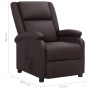 Sillón elevable de cuero auténtico marrón de vidaXL, Sillones - Ref: Foro24-3093190, Precio: 423,56 €, Descuento: %