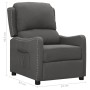 Dark Gray Fabric Recliner by vidaXL, Armchairs - Ref: Foro24-339021, Price: 204,14 €, Discount: %