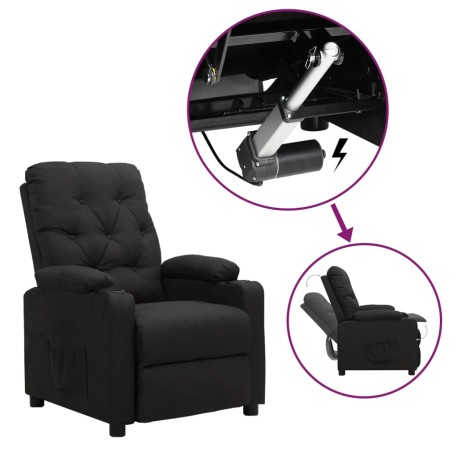 Black fabric lifting armchair by vidaXL, Armchairs - Ref: Foro24-3093479, Price: 259,81 €, Discount: %