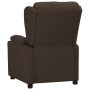 Sillón de masaje reclinable de tela marrón oscuro de vidaXL, Sillones - Ref: Foro24-339053, Precio: 243,99 €, Descuento: %