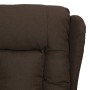 Sillón de masaje reclinable de tela marrón oscuro de vidaXL, Sillones - Ref: Foro24-339053, Precio: 243,99 €, Descuento: %