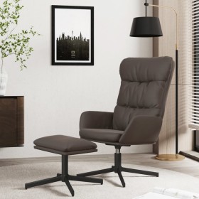 Relaxation armchair with footrest brown synthetic leather by vidaXL, Armchairs - Ref: Foro24-3097607, Price: 130,41 €, Discou...