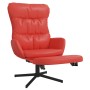 Red artificial leather relaxation armchair and footrest by vidaXL, Armchairs - Ref: Foro24-3097617, Price: 111,32 €, Discount: %