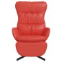 Red artificial leather relaxation armchair and footrest by vidaXL, Armchairs - Ref: Foro24-3097617, Price: 111,32 €, Discount: %