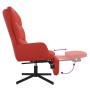 Red artificial leather relaxation armchair and footrest by vidaXL, Armchairs - Ref: Foro24-3097617, Price: 111,32 €, Discount: %