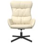 Relaxsessel mit Fußstütze aus cremefarbenem Kunstleder von vidaXL, Sessel - Ref: Foro24-3097606, Preis: 153,99 €, Rabatt: %