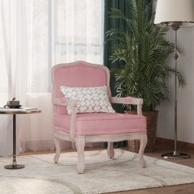 Sillón de terciopelo rosa 64x64x90 cm de vidaXL, Sillones - Ref: Foro24-344476, Precio: 185,99 €, Descuento: %