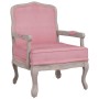 Sillón de terciopelo rosa 64x64x90 cm de vidaXL, Sillones - Ref: Foro24-344476, Precio: 185,67 €, Descuento: %