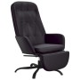 Sillón de relax con reposapiés cuero artificial negro brillante de vidaXL, Sillones - Ref: Foro24-3097654, Precio: 110,99 €, ...