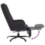 Sillón de relax con reposapiés cuero artificial negro brillante de vidaXL, Sillones - Ref: Foro24-3097654, Precio: 110,99 €, ...