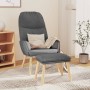 Sillón de relax con taburete tela gris claro de vidaXL, Sillones - Ref: Foro24-3097342, Precio: 155,63 €, Descuento: %