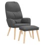 Sillón de relax con taburete tela gris claro de vidaXL, Sillones - Ref: Foro24-3097342, Precio: 155,63 €, Descuento: %