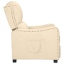 Cream Fabric Recliner by vidaXL, Armchairs - Ref: Foro24-339029, Price: 173,99 €, Discount: %