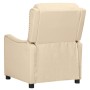 Sillón reclinable de tela crema de vidaXL, Sillones - Ref: Foro24-339029, Precio: 173,66 €, Descuento: %