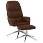 Sillón de relax con reposapiés cuero sintético brillante marrón de vidaXL, Sillones - Ref: Foro24-3097372, Precio: 137,99 €, ...